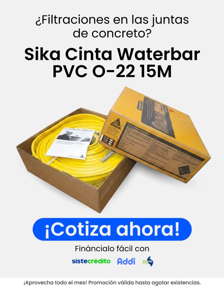 Sikawaterbar/Cinta Pvc O-22 Para Juntas De Concreto 15M