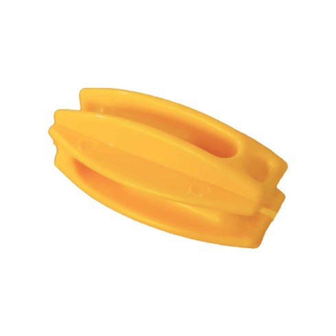 Aislador Ovalado Tipo Pera Amarillo Para Cerca Eléctrica