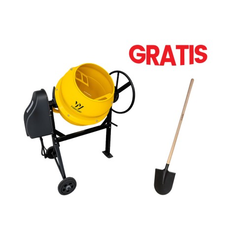 Mezcladora De Cemento 130 Litros Bte130-Pa Ferrawy lleva gratis pala con cabo