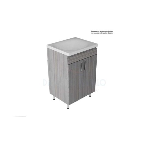 Mueble 48X38 Cm Piso Parma+Lavamanos Blanco