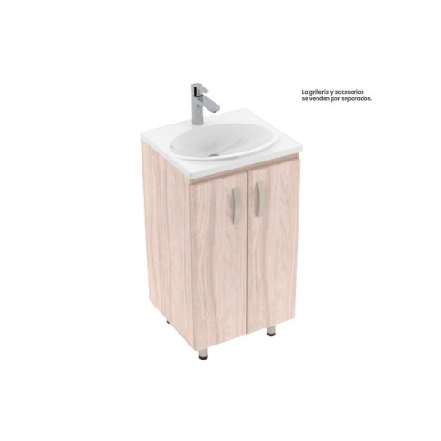 Mueble 48X43 Cm Piso Mali+Lavamanos Blanco