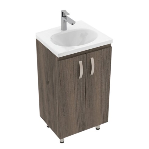 Mueble Firplak Basic 48X38 Piso Tambo + Lvm Eco Blanc