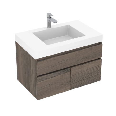 Mueble 79 x 48 Macao Elevado Tambo + Lavamanos Oslo Blanco Firplak 
