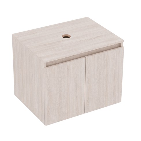 Kit Mueble 63 x 48 Elevado Sin Manijas Mali + Tapa Vessel Firplak 