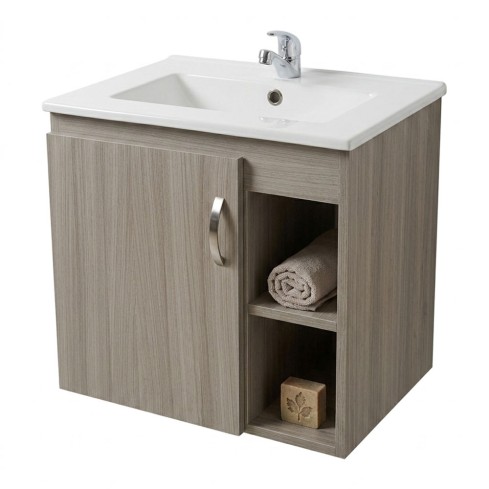 Mueble 50 x 40 Elevado Rellim Parma +Lavamanos Porcelana Blanco Inescril 