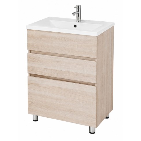Mueble Inescril 51x40 Piso Stefy Roma+Lvm Blanco Porcelana