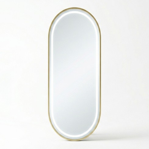 Espejo con Marco Oro Ref:E244JS 180 Cm alto