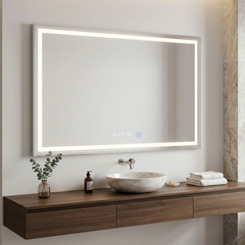 Espejo Plata 100X70 Cm REF:E230PS