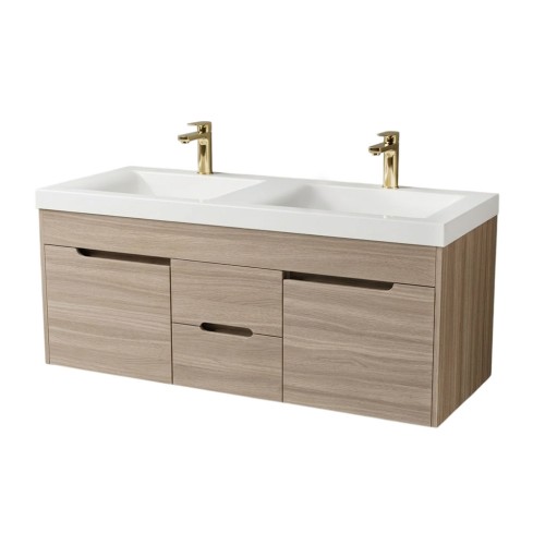 Muebl Firplak 124X48 Elev Tiziano Austr + Lvm D/Poc Siena Blan