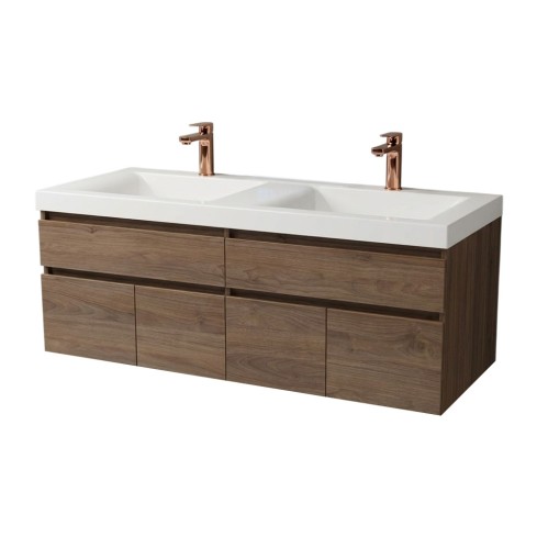 Mueble Firplak 155X48 Macao Elev C/Lent Sikuani + Lvm Oslo Blanc
