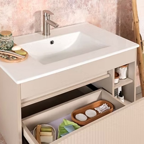 Mueble Marsella 60X46 Cm RF:60MS2700423 + Lavamanos Blanco RF:60PB2401008 STRETTO