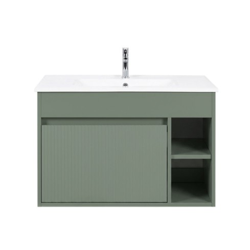 Mueble Marsella Sage Green 60X46 Cm RF:60MS2700420 + Lavamanos Blanco RF:60PB2401008 STRETTO