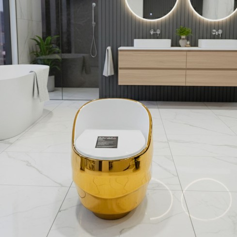 Sanitario Moderno Color Oro 