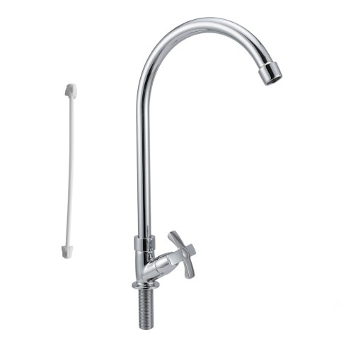 Llave Lavaplatos Lotta Cruz Cromo Sencillo + Acoples Rf:20Lu04033002A Stretto