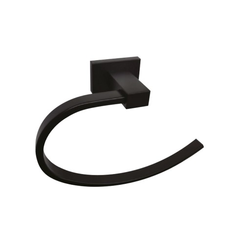 Toallero Aro Rubo Negro Mate Rf:21Rb0002101 Stretto