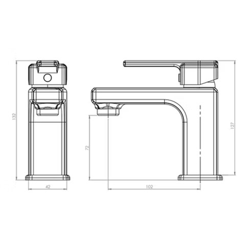 Llave Lavamanos Monocontrol Bajo Imperia Cromo 20IP5003200 Stretto 