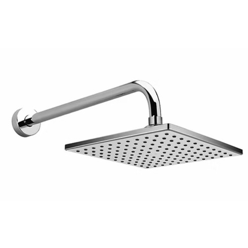 Regadera Cuadr 8" 21st6000026 Saona Cromo Blanco Brazo 30cm Stretto