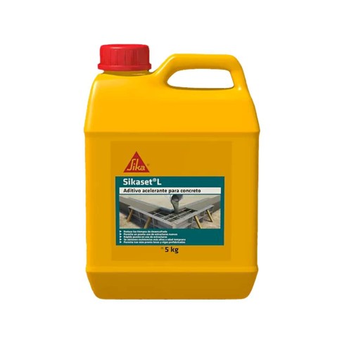 SikaSet 123 Universal aditivo líquido acelerante del fraguado de concretos y morteros 5KG