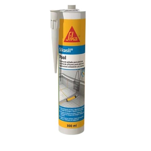 Sikasil Pool Sellante De Silicona Para Piscinas Y Zonas Húmedas 300Ml