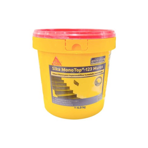 Sika Monotop 123 Muros Mortero Para Impermeabilizar Humedades Ascendentes  4Kg
