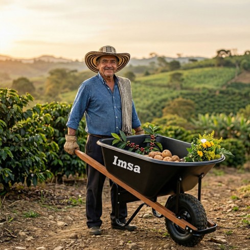 Carretilla Agrícola Plástica Antipinchazo Imsa