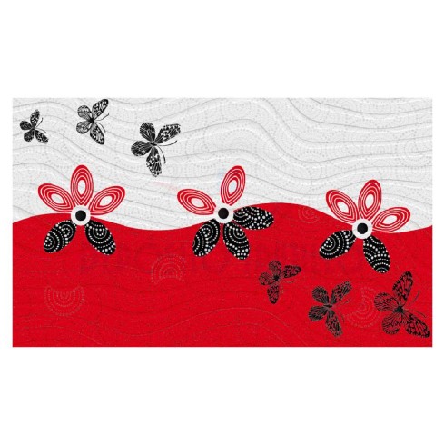 Cenefa 27X45 Arcadia Rojo Esmalgres