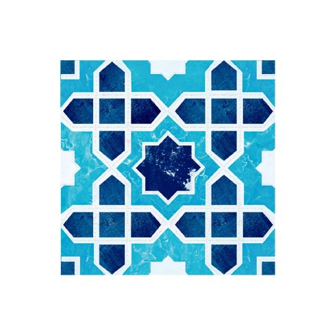 Pared Ankara Liso Azul 30X30 Cm Caja 1.86M