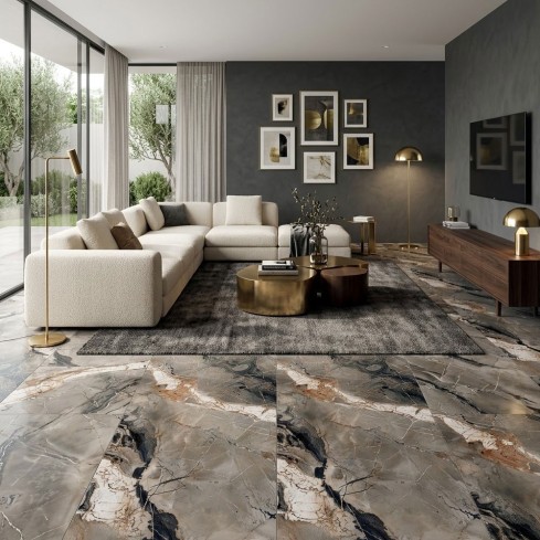 Porcelanato Elegance Grey 60X120 Cm Caja 1.44 M2