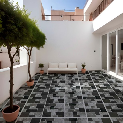 Piso Cerámico Tolu Gris 51X51 Cm Caja 2.1M
