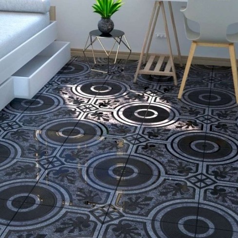 Piso Cerámico Nirvana Negro 50X50 Cm Caja 1.50M