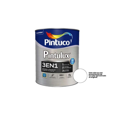Esmalte Pintulux Blanco 3En1 X 1/4 Galón -11 4