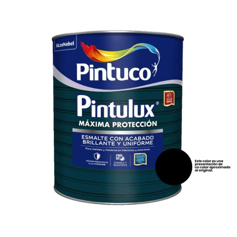 Esmalte Pintulux Negro Mate 3En1 X Galón -89 3