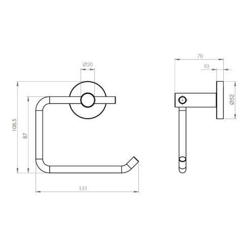 Porta Papel Benton Cromo Rf:21Be0000100 Stretto
