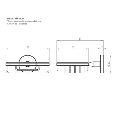 Jabonera Benton Inox Rf:21Be0000116 Stretto