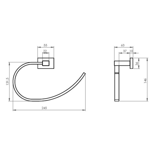 Toallero Aro Rubo Cobre Lascar Rf:21Rb0003101 Stretto