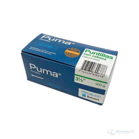 Puntilla Puma 400Gr 31/2 Pulgadas