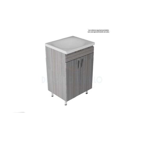 Mueble 48X38 Cm Piso Parma+Lavamanos Blanco - Ref:0010320084