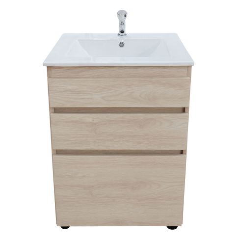 Mueble 52X46 Cm Piso Roma+Lavamanos Blanco