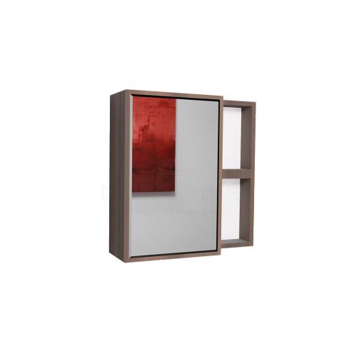 Espejo Gabinete Zafiro 55X50 Cm Wengue - Ref:0010320093