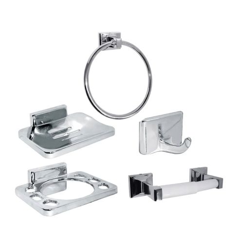 Accesorios De Baño 5 Piezas Mossini Cromo Rf:21Ms0000100 Stretto