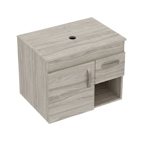 Kit Mueble  63 x 48 Elevado Monet Austral + Tapa Vessel Firplak 