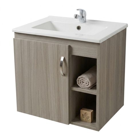 Mueble 50 x 40 Elevado Rellim Parma +Lavamanos Porcelana Blanco Inescril  - Ref:0010320311