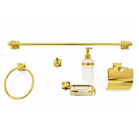Juego Accesorios 6 Piezas Oro Ref:7100-1