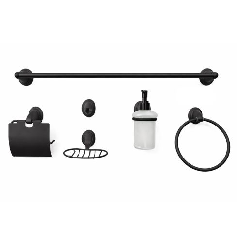 Juego Accesorios 6 Piezas Negro Ref:3100N