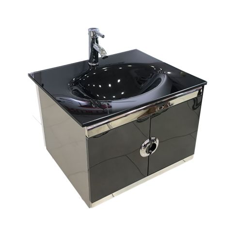 Mueble para baño en Acero color Negro Ref:TX6158B