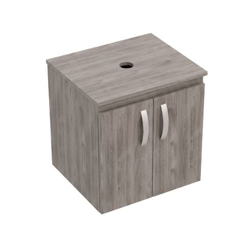 Kit Mueble Firplak 48X43 Elevado Con Manija Austral + Tapa Vessel