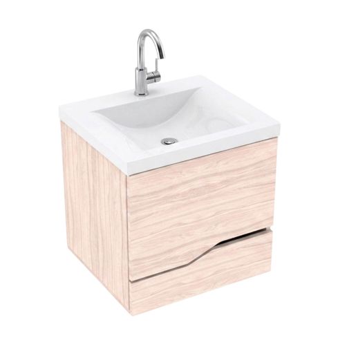 Mueble Firplak 48X43 Valdez Elevado Mali+Lavamanos Siena Blanc