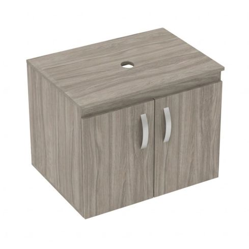 Kit Mueble Elevado Con Manija 63x48 Austral + Tapa Vessel Firplak