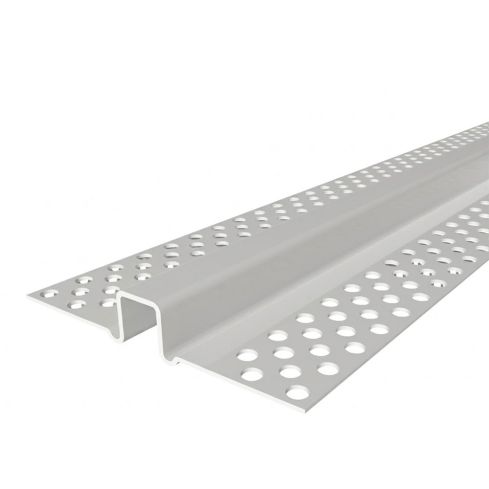 Dilatación "U" 10MM Perforada Plástico 3.05 Mts