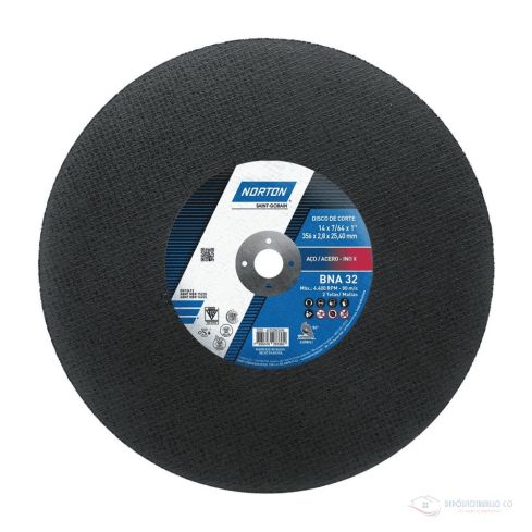 Disco Cb Norton Bna 32 Azul Corte Metal 14 Pulgadas